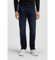 BOSStil mænd. 50524018 Jeans Delaware Bo navy (36/32), Casual, Bomuld, Denim, Blå