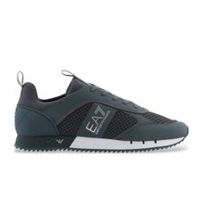 EA7unisex. X8X027_XK050 Træningssko Sort & hvid grøn (44), Fast, Blonder, Casual