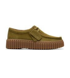 Clarkstil kvinder. 26184586 Torhill Bee grønne lædersko (41.5), Fast, Blonder, Casual