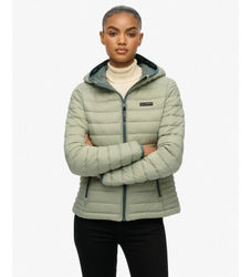Superdrytil kvinder. W5011970A Fuji Lite Jakke grøn (M), Casual, Bæredygtig, Genanvendt nylon