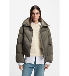 BOSStil kvinder. 50548035 Padilena jakke grøn (M), Casual, Polyester