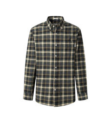 Pepe Jeanstil mænd. PM308852 Aldo grøn skjorte (XL), Casual, Bomuld, Lange ærmer