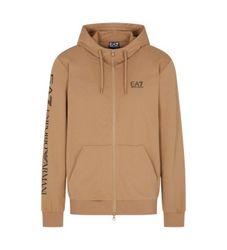 EA7til mænd. 7M000568_AF13512 Logo Series sweatshirt brun (L), Casual, Bomuld