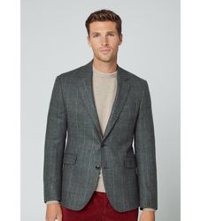 Hackett Londontil mænd. HM443289 Jakke Cash Tattersal grøn (40/34), Casual, Party, Bomuld, Klassisk, Lange ærmer