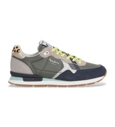 Pepe Jeanstil kvinder. PLS400005 Brit Glitter grønne kondisko (37), Fast, Blonder, Casual