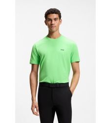 BOSStil mænd. 50506373 T-shirt Detalje grøn (XL), Casual, Bomuld, Korte ærmer