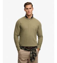 Superdrytil mænd. M2014044B Grøn Classic Essential sweatshirt (M), Casual, Bomuld