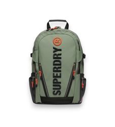 Superdrytil kvinder. W9110391A Broderet Tarp-rygsæk grøn (OSFA), Casual, Polyester