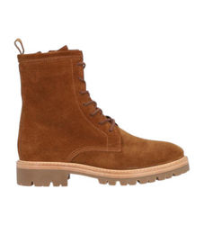 Alpetil kvinder. 261011 Militare Baby Silk ankelstøvler i læder, brun (36), Fast, Blonder, Lynlås, Casual