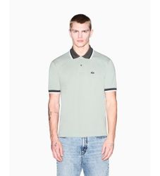 A|X Armani Exchangetil mænd. XM002329AF13026U7210 Regular Polo grøn (XS), Casual, Bomuld, Korte ærmer