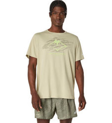 Asicstil mænd. 2011D390 Fijitrail grøn T-shirt (S), Casual, Bomuld, Korte ærmer