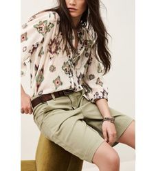 BA&SHtil kvinder. 1E26ODEL Odelie beige bluse (38), Casual, Lange ærmer, Økologisk bomuld, Bæredygtig