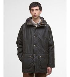 Barbourtil mænd. MWX2494 Parka Bedale Wax olivengrøn (L), Casual, Bomuld