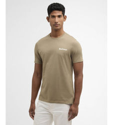Barbourtil mænd. MTS1395 Camber T-shirt grøn (XXL), Casual, Bomuld, Korte ærmer