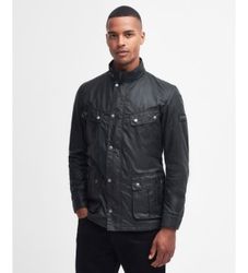 Barbourtil mænd. MWX0337 Jakke Duke Wax salvie grøn (M), Casual, Bomuld