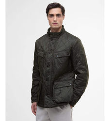 Barbour internationaltil mænd. MQU0365 Mørkebrun grøn Ariel-jakke (L), Casual, Polyester