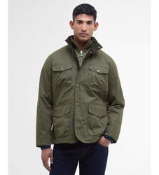 Barbourtil mænd. MWB1086 Ogston vandtæt jakke grøn (L), Casual, Bomuld