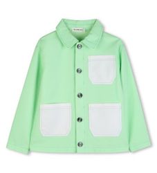 Billieblushtil drenge. U21681 Twill-jakke grøn (8años= 126cm), Casual, Bomuld, børnetøj