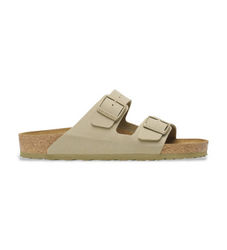 Birkenstocktil mænd. 1027704 Arizona læder sandaler khaki grøn (45), Fast, Ingen, Casual