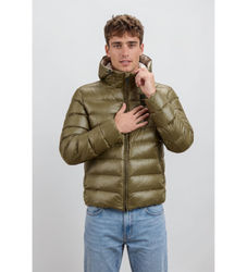 Blauertil mænd. 26WBLUC02054 Eco Adams olivengrøn quiltet jakke (XXL), Casual, Polyester