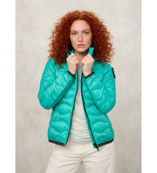 Blauertil kvinder. 26SBLDC03169 Jakke Camelia grøn (M), Casual, Polyester