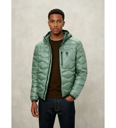 Blauertil mænd. 26SBLUC03177 Wave Jacket grøn (L), Casual, Polyester