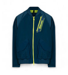 Blauertil mænd. 24SBLUC01092 Giubbini Corti jakke Foderato marineblå (L), Casual, Bomuld