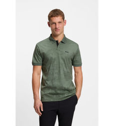 BOSStil mænd. 50548325 Polo Clash PLKT grøn (XL), Casual, Polyester, Korte ærmer