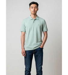 BOSStil mænd. 50554574 Polo Pio (M), Casual, Grøn, Bomuld, Korte ærmer
