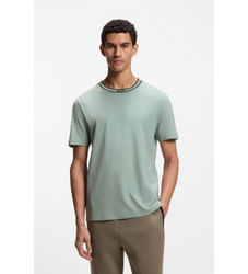 BOSStil mænd. 50554862 Basic T-shirt grøn (XL), Casual, Bomuld, Korte ærmer