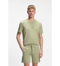BOSStil mænd. 50545930 Unique grøn T-shirt (M), Afslappet, Bomuld, Korte ærmer