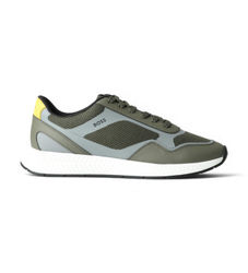 BOSStil mænd. 50568928 Titanium grønne sneakers (40), Fast, Blonder, Casual