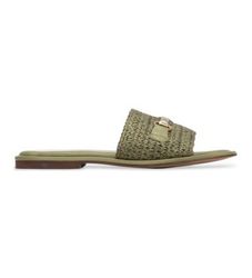Carmelatil kvinder. 16328802-KAKI Sandaler 163288 grøn (37), Stof, Fast, Ingen, Casual