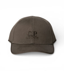C.P. Companytil mænd. 20CMAC048A006288A Cap Gabardine grøn. brun (OSFA), Casual, Bomuld