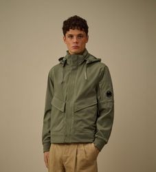 C.P. Companytil mænd. 20CMOW001A005968A Shell-R Lens Jacket grøn (S), Casual, Polyester