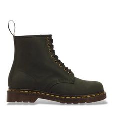 Dr Martensunisex. 11822300 Støvletter i læder 1460 Dms grøn (37), Fast, Blonder, Casual