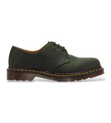 Dr Martensunisex. 11838300 Læder loafers 1461 Dms grøn (41), Fast, Blonder, Casual
