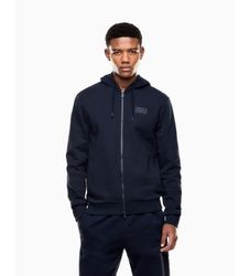 EA7til mænd. 7M001490_AF17787 Logo Series sweatshirt marineblå (L), Hvid, Casual, Sport, Grøn, Bomuld, Sportstøj, Multisport