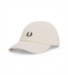 Fred Perrytil mænd. HW2295 Klassisk beige piqué-kasket (OSFA), Casual, Bomuld