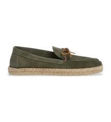 Hackett Londontil mænd. HMS21489 Altea Laces grønne espadriller i læder (40), Fast, Ruskind, Ingen, Casual