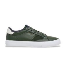 Hackett Londontil mænd. HMS200065 Blake Venture grønne læder-sneakers (44), Fast, Blonder, Casual