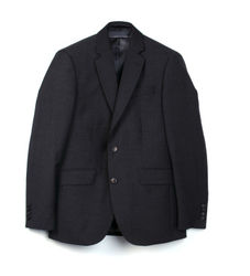 Hackett Londontil mænd. HM470554R Ensfarvet blazer i marineblå uld (38/32), Casual, Bomuld
