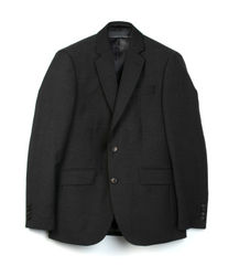 Hackett Londontil mænd. HM470554R Ensfarvet grå uldblazer (44/32), Casual, Bomuld