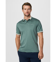 Hackett Londontil mænd. HM5600149 Club fit poloshirt med krave i klassisk grøn (L), Casual, Bomuld, Korte ærmer
