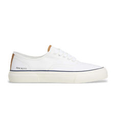Hackett Londontil mænd. HMS21480 Blake Smart træningssko i læder, hvid (40), Fast, Blonder, Casual