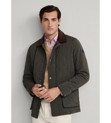 Hackett Londontil mænd. HM4000067 Quiltet Jkt-jakke grøn (L), Casual, Polyester