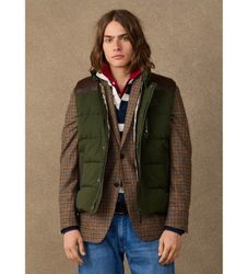 Hackett Londontil mænd. HM4000236 Grøn Country-vest (XL), Casual, Bomuld