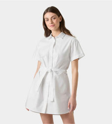 Helly Hansentil kvinder. 54566 Vesitdo Sorrento hvid (L), Casual, Bomuld, Korte ærmer, Rustfrit stål