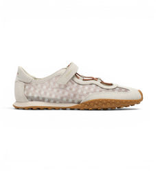 HOFFtil kvinder. 12661038 Læder sneakers Bridge Bow Vichy beige (37), Fast, Blonder, Velcro, Casual
