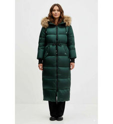 HUGOtil kvinder. 50547222 Grøn Farrow-frakke (L), Casual, Polyester
